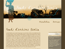 Tablet Screenshot of fonds-baulin.org